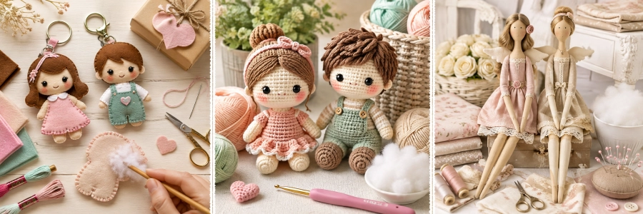 3 ایده اول عروسک سازی در یک عکس